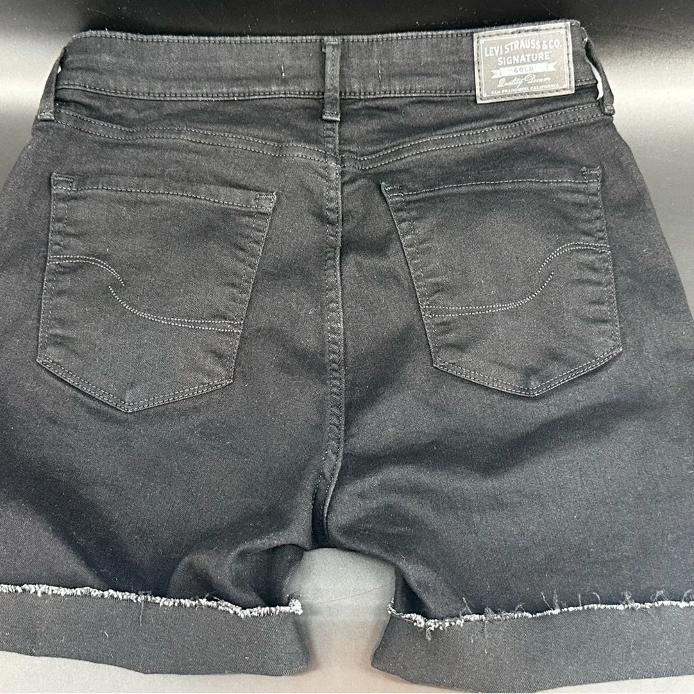 Levi's Black‎ Cutoff Mid Rise Denim Shorts Sz 6